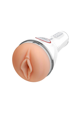 Wibrujący i ssący masturbator z efektami dźwiękowymi