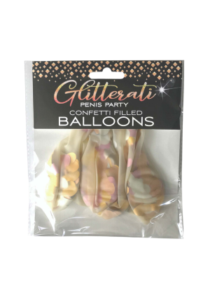 Balony z penisowym konfetti