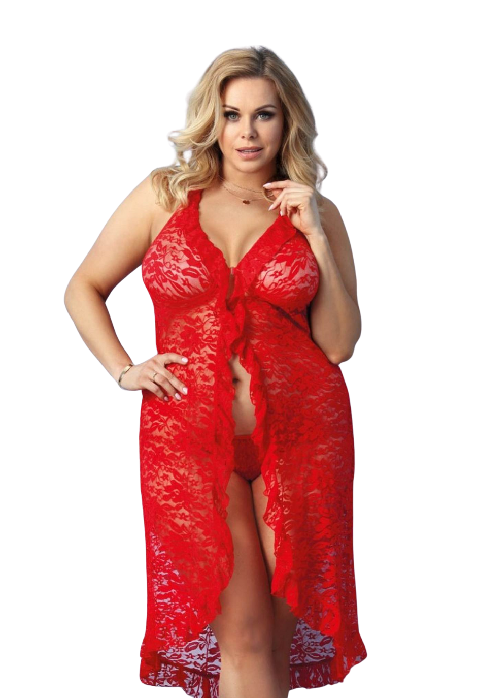 Seksowny peniuar plus size Seksowny peniuar plus size