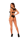 seksowne czarne body z otwartym krokiem