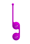 Purpurowe kulki gejszy z wyjmowanymi obciążnikami