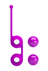 Purpurowe kulki gejszy z wyjmowanymi obciążnikami