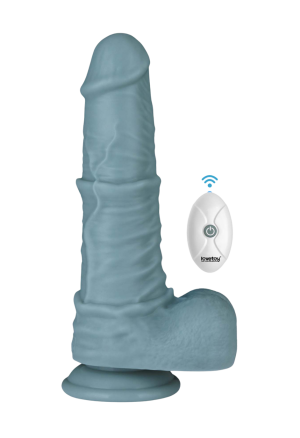 Niezwykle realistyczne dildo z ruchem posuwistym i wibracjami sterowane pilotem