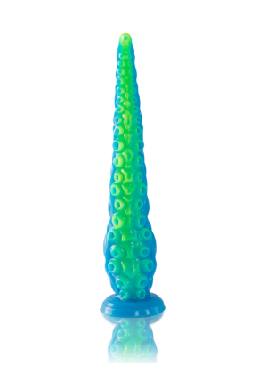 Fantazyjne, fluorescencyjne dildo - macka, 25,5 cm