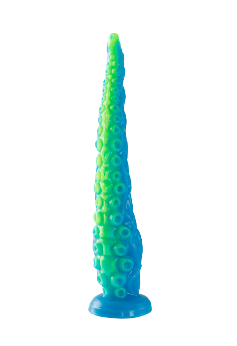Fantazyjne, fluorescencyjne dildo - macka, 25,5 cm