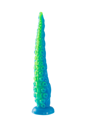 Fantazyjne, fluorescencyjne dildo - macka, 25,5 cm