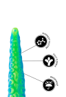 Fantazyjne, fluorescencyjne dildo - macka, 25,5 cm