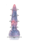Kolorowe dildo o fantazyjnym kształcie - 20 cm