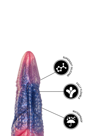 Kolorowe dildo o fantazyjnym kształcie - 20 cm