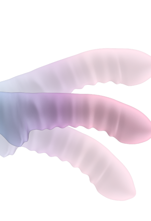 Fantazyjne, prążkowane dildo do dodatkowej stymulacji
