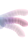 Fantazyjne, prążkowane dildo do dodatkowej stymulacji