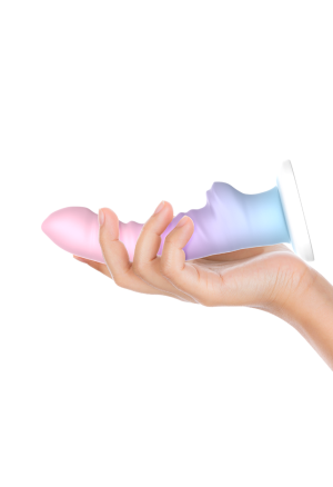 Fantazyjne, prążkowane dildo do dodatkowej stymulacji