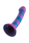 Dildo na przyssawce w fantazyjnych kolorach - 18 cm