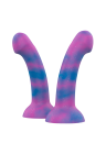 Dildo na przyssawce w fantazyjnych kolorach - 15 cm