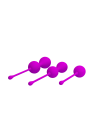 Progresywne, purpurowe kulki Kegla z prążkowaniem