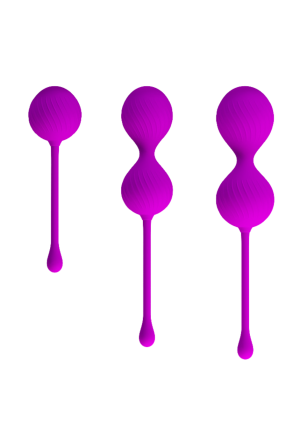Progresywne, purpurowe kulki Kegla z prążkowaniem