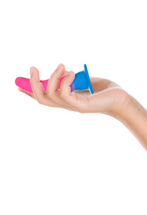 Kolorowe dildo z mocną przyssawką - 13 cm