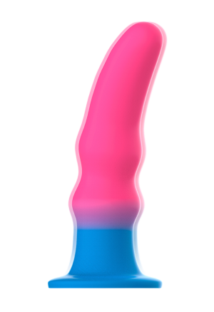 Kolorowe dildo z mocną przyssawką - 13 cm