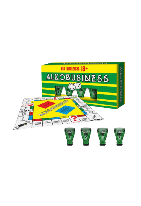 Gra "Alkobiznes" z 4 kieliszkami