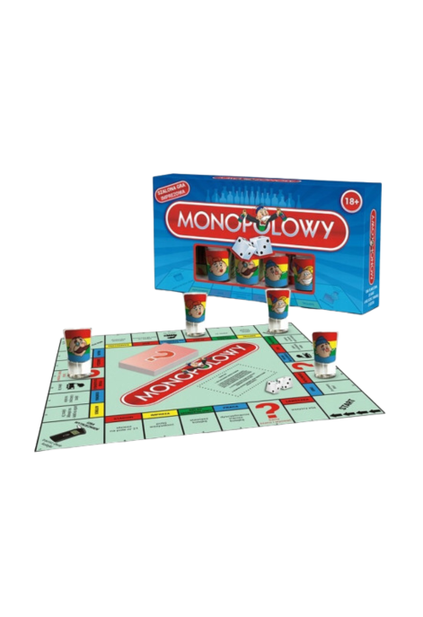 Gra "Monopolowy" z 4 kieliszkami