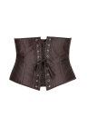 Klasyczny, czarny gorset z fiszbinami - Plus Size