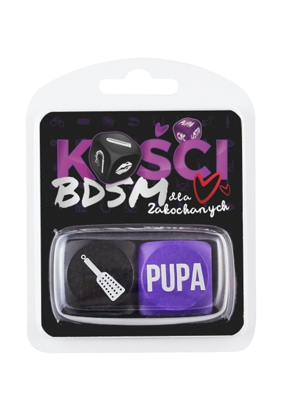 Kości BDSM dla zakochanych, czarno - fioletowe Kości BDSM dla zakochanych, czarno - fioletowe