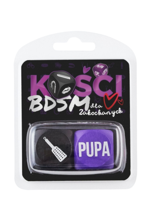 Kości BDSM dla zakochanych, czarno - fioletowe