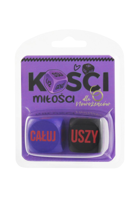 Kości miłości dla nowożeńców, różowo-fioletowe