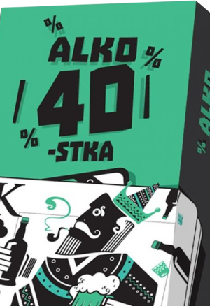 Śmieszna gra na 40stkę, gra karciana: Alko 40