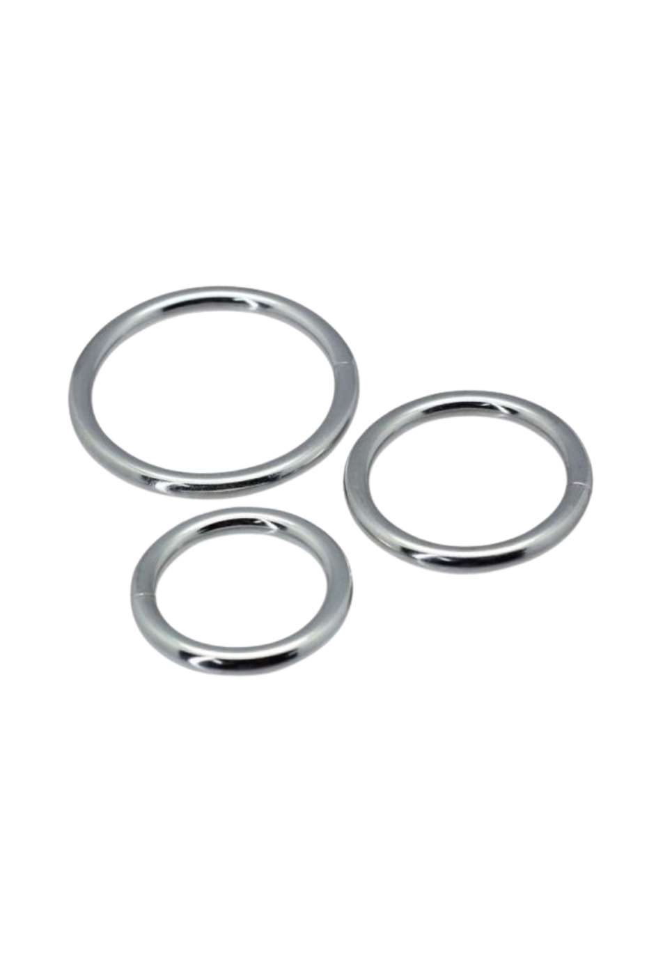Nieelastyczne, metalowe ringi erekcyjne - 3 sztuki Nieelastyczne, metalowe ringi erekcyjne - 3 sztuki