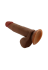 Realistyczne dildo wielofunkcyjne – wibracje, ruch posuwisty i rotacja - 21 cm