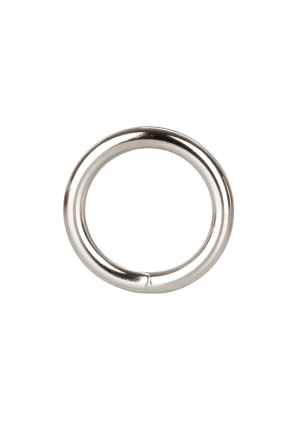 Metaliczny, srebrny pierścień, mały 3,25 cm