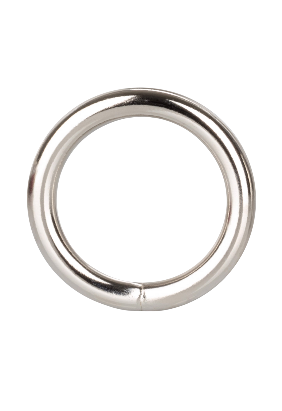 Metaliczny, srebrny pierścień, duży 5 cm