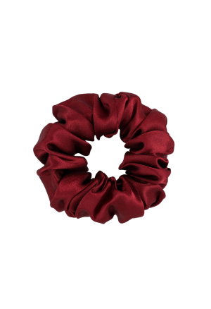 Bordowe scrunchie w rozmiarze mini