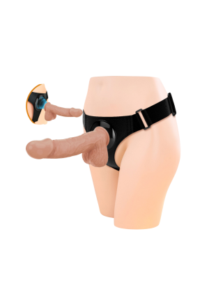 Uniwersalna uprząż strap-on z realistycznym dildo