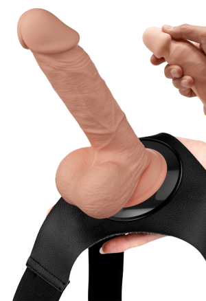 Uniwersalna uprząż strap-on z realistycznym dildo