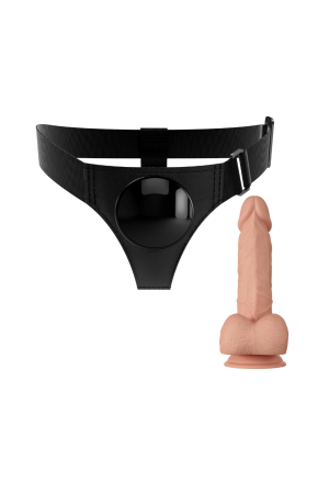 Uniwersalna uprząż strap-on z realistycznym dildo