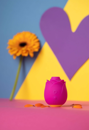Stymulator łechtaczki w kształcie pięknej róży z technologią Pleasure Air