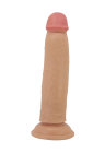 Realistyczne dildo z ruchomą skórą i mocną przyssawką - 21,4 cm