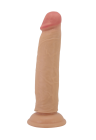 Realistyczne dildo z ruchomą skórą i mocną przyssawką - 21,4 cm