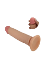 Realistyczne dildo z ruchomą skórą i mocną przyssawką - 21,4 cm