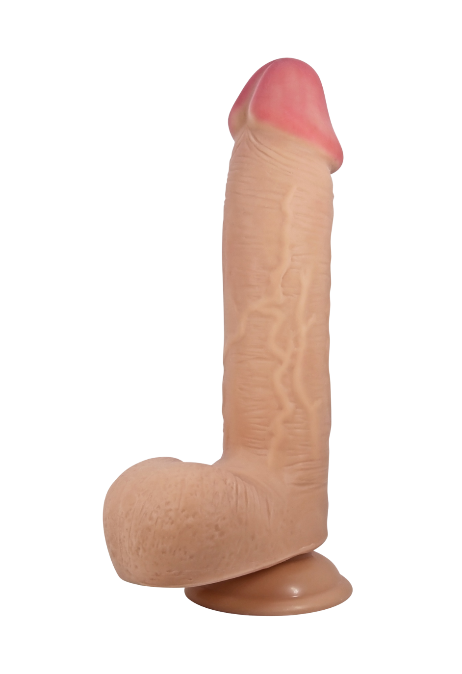 Realistyczne dildo z ruchomą skórą i mocną przyssawką - 23,4 cm Realistyczne dildo z ruchomą skórą i mocną przyssawką - 23,4 cm