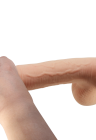 Realistyczne dildo z ruchomą skórą i mocną przyssawką - 23,4 cm