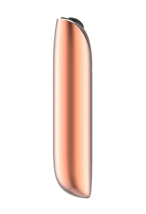 Mini wibrator w kształcie pocisku w złotym kolorze