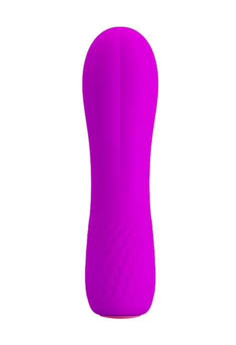 Subtelny, mini wibrator w odcieniu purpurowym