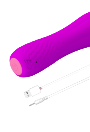 Subtelny, mini wibrator w odcieniu purpurowym