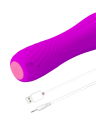 Subtelny, mini wibrator w odcieniu purpurowym