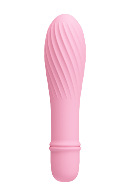 Jasnoróżowy mini wibrator, stymulator łechtaczki