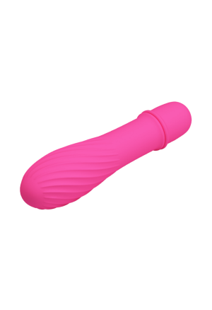 Ciemnoróżowy mini wibrator, stymulator łechtaczki