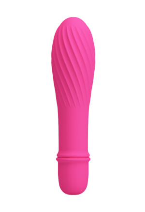 Ciemnoróżowy mini wibrator, stymulator łechtaczki